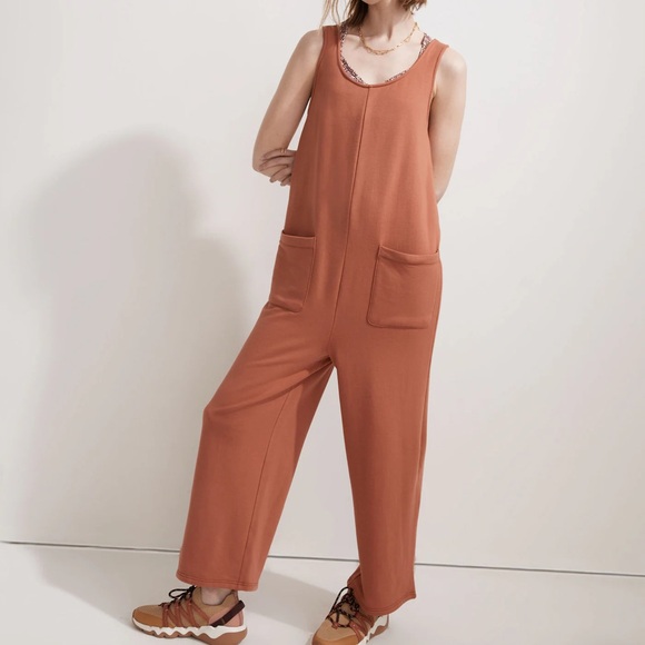 Madewell Pants - MADEWELL Superbrushed Terry Pull-On Relaxed Comfort Sleeveless Jumpsuit